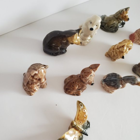 VINTAGE WADE ENGLAND Whimsies Collectible Mini Animal Ceramic Figurines Signed - Picture 12 of 12
